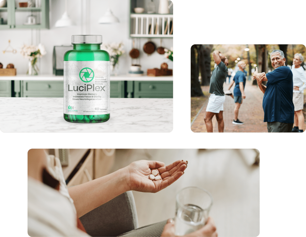 People living health lifestyle with supplements